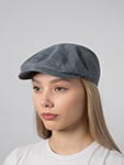 Кепка STETSON арт. 6191105 IVY CAP SUSTAINABLE CORDUROY (серый / голубой)